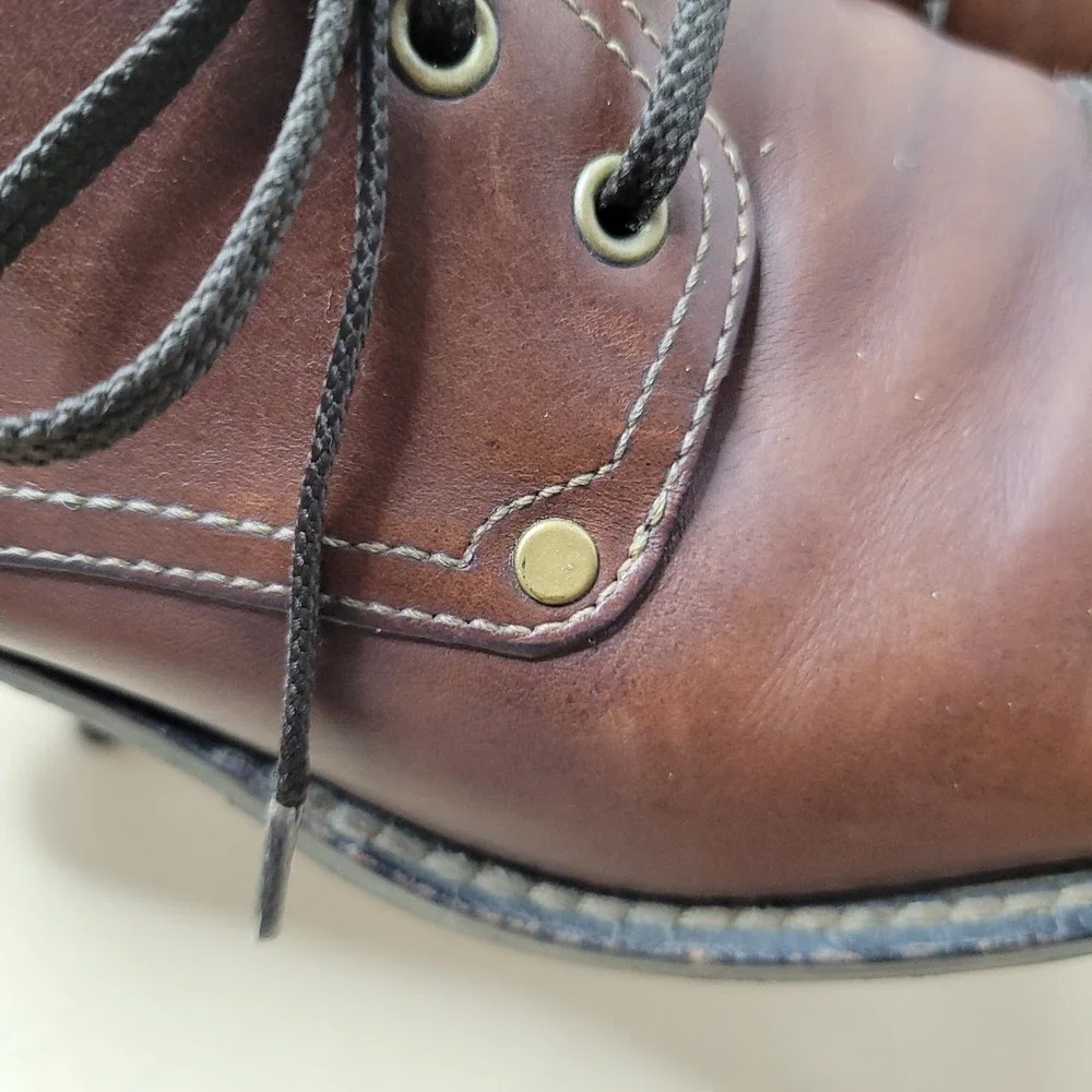 Cole Haan Mens Brown Leather Cap Toe Oxford Lace Up Dress Shoes C10643 size 8M